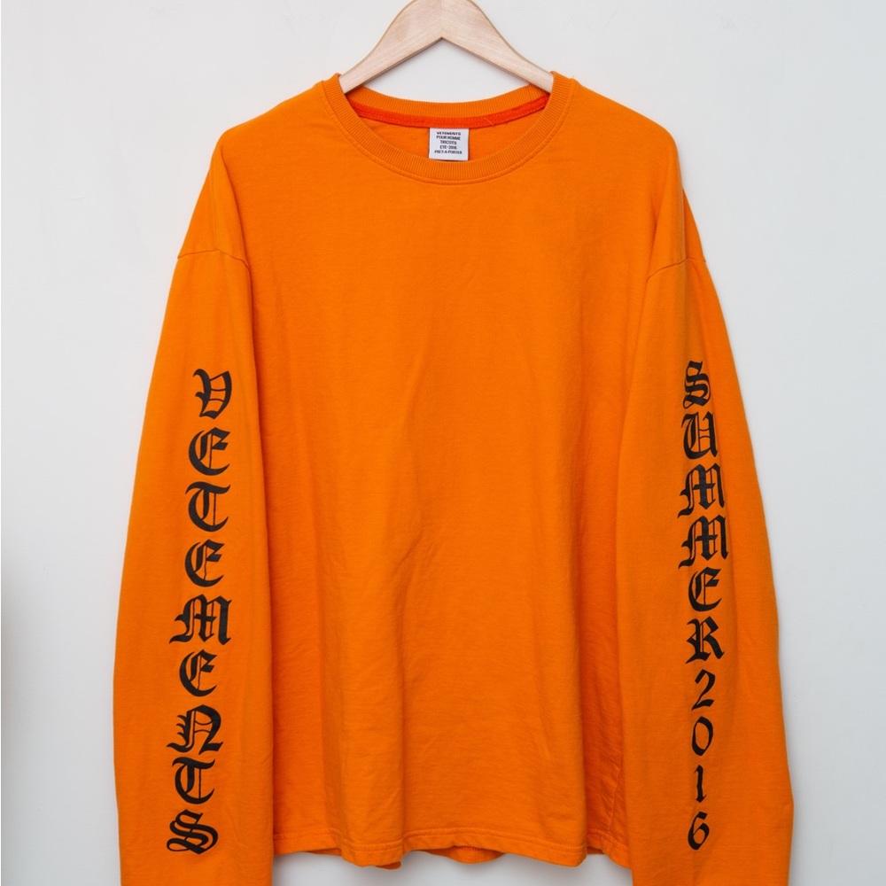 ‼️SOLD‼️Vetements Limited Edition 2016 Archive Long sleeve logo M - Picture 2 of 7